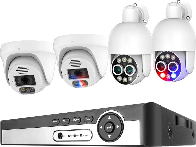 Monitorovací kamerový systém, Ultra HD 8MP, podpora POE, 8CH NVR 4 CAM 8MP-a, bez zabudovaného HDD
