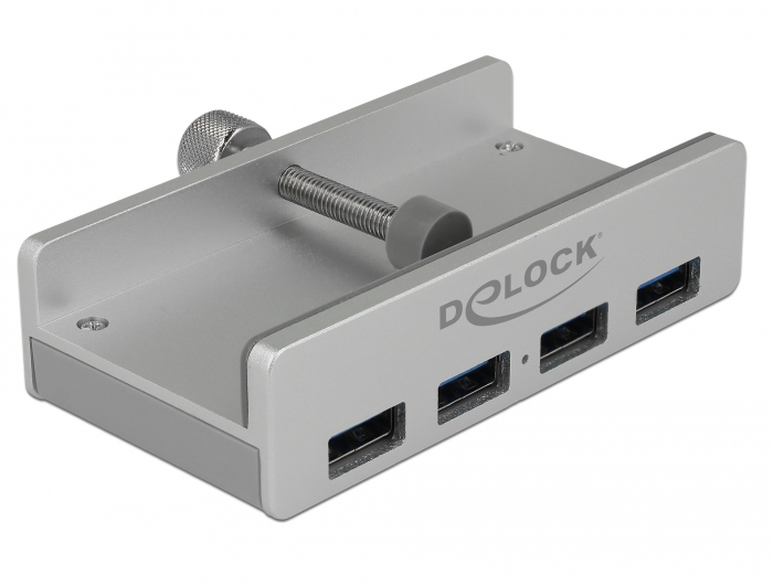 Delock 64046 DELOCK HUB USB 3.0 4Port 5xTyp-A Bu extern Feststellschraube