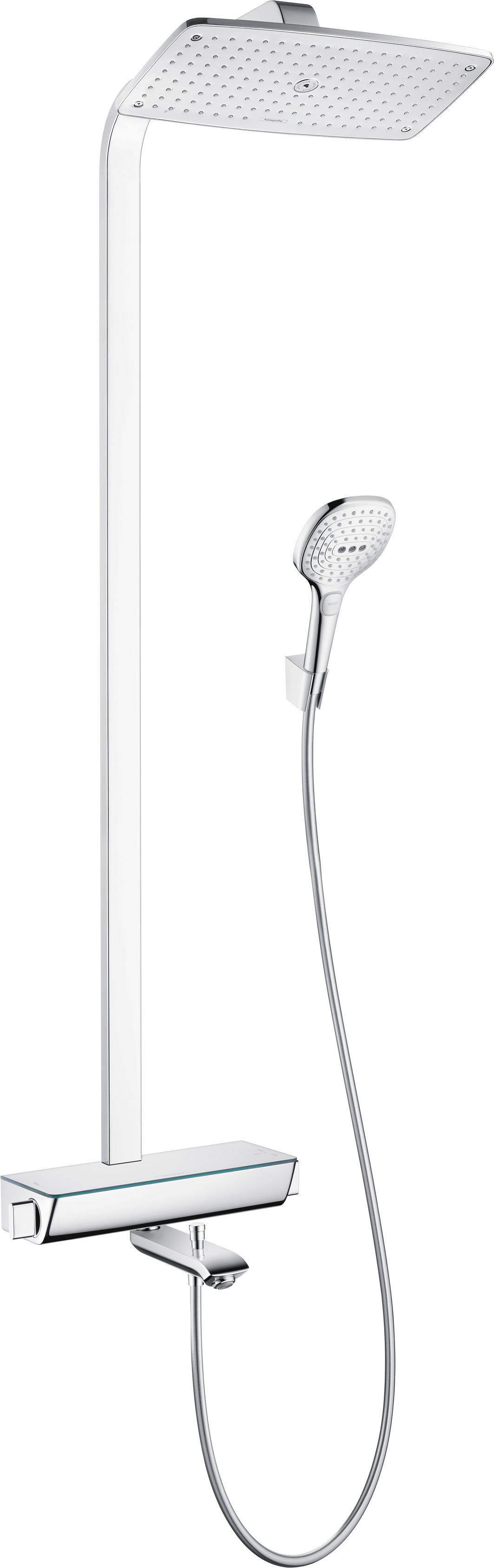 Hansgrohe Showerpipe Raindance Select Chrom mit KB Raindance E Air 1jet 360mm Wanne 27113000