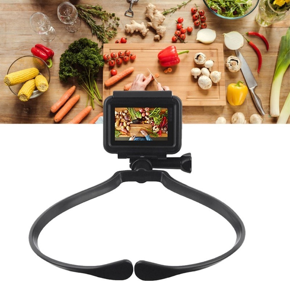 Peachy Universeller Hals-Handyhalter, um den Hals hängendes Smartphone, Outdoor-Sport-Kameraständer - Schwarz