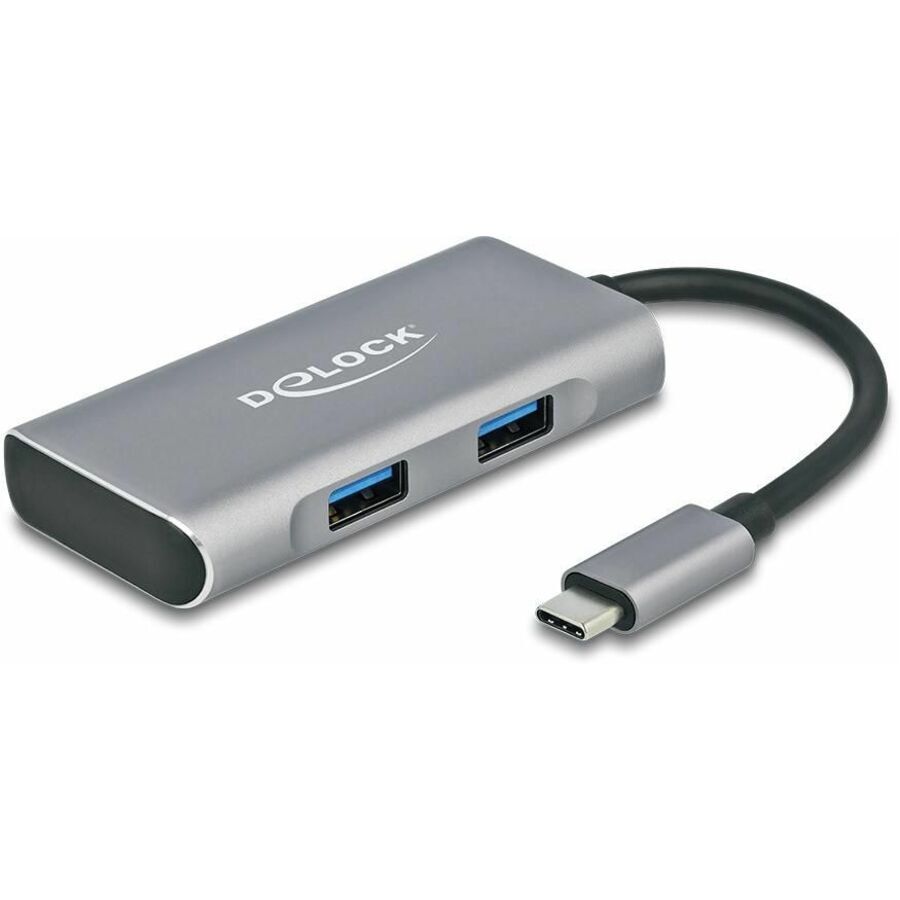 DELOCK HUB USB 3.2Gen2 Typ-C 2xTyp-A Bu 2xTyp-C Bu extern 63260