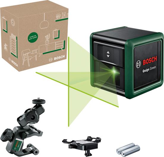 Bosch Home and Garden Kreuzlinien-Laser Quigo Green, eCommerce-Karton 0 603 663 CZ0