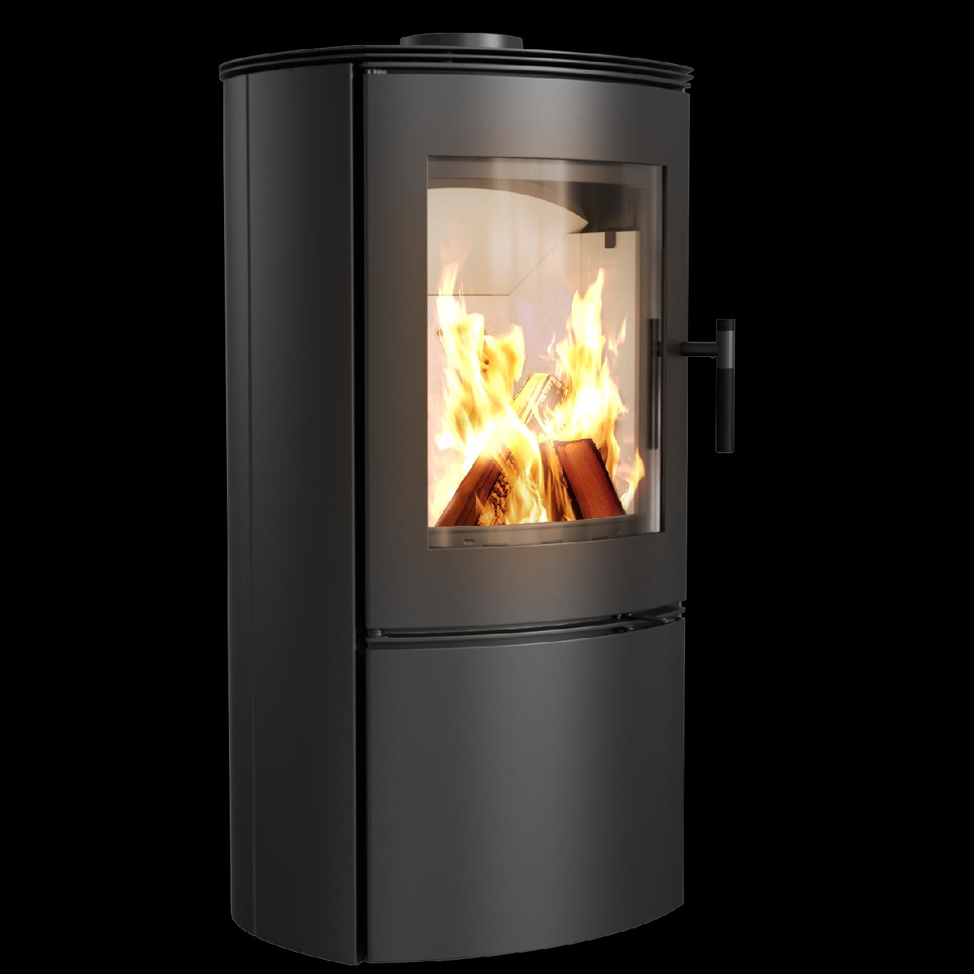 Stahl Kaminofen FALCON mit 9 kW Leistung Hersteller Kratki Bauart1 FALCON/BAUART1