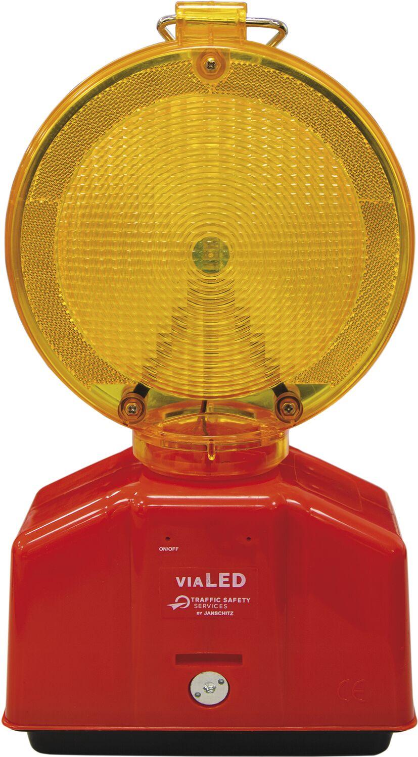 NoBrand LED Baustellenleuchte gelb/gelbe Linse mit Blink- oder Dauerlicht 251251
