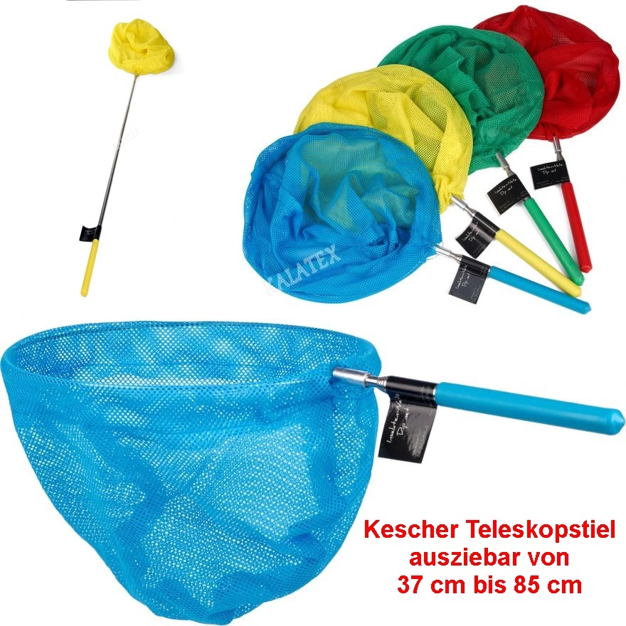 85cm Teleskop Schmetterlingsnetz Kinder Kescher Fangnetz Fischernetz Outdoor DE 