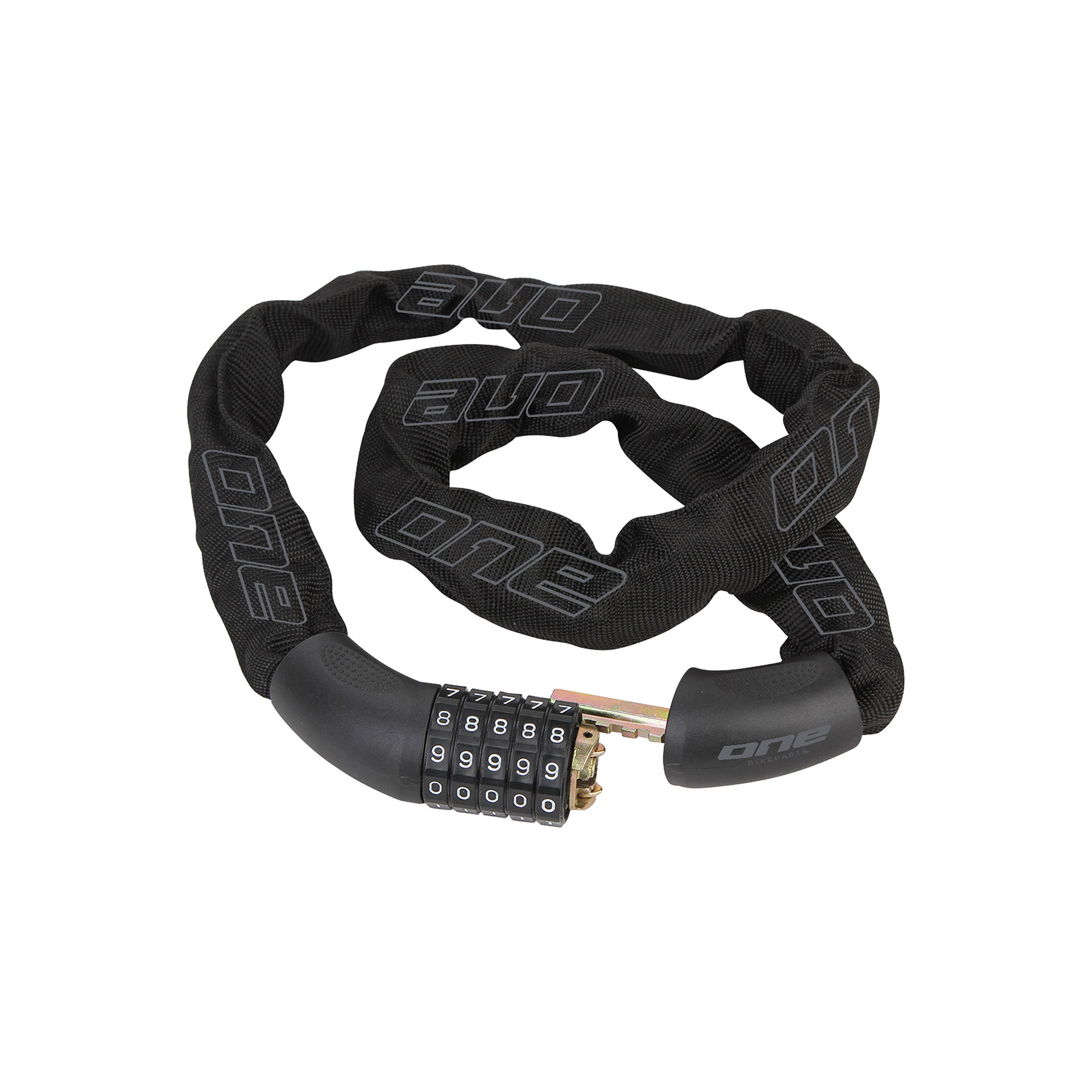 One Cch.lock 6.90 Kettennummernschloss 90 cm Stahl/Textil Schwarz ON0129