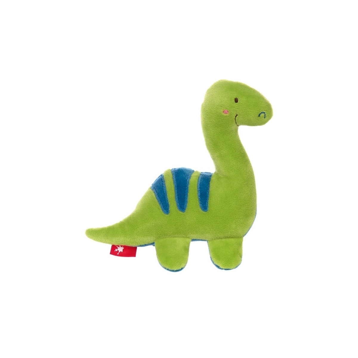 SIGIKID 42300 Quietsche Dino Red Stars Mädchen und Jungen Babyspielzeug empfohlen ab Geburt grün