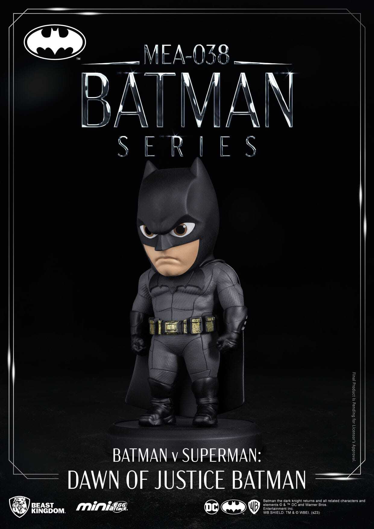 Beast Kingdom Toys Dc Comics Mini Egg Attack Batman V Superman: Dawn Of Justice Batman 8 Cm Minifigur One Size 646