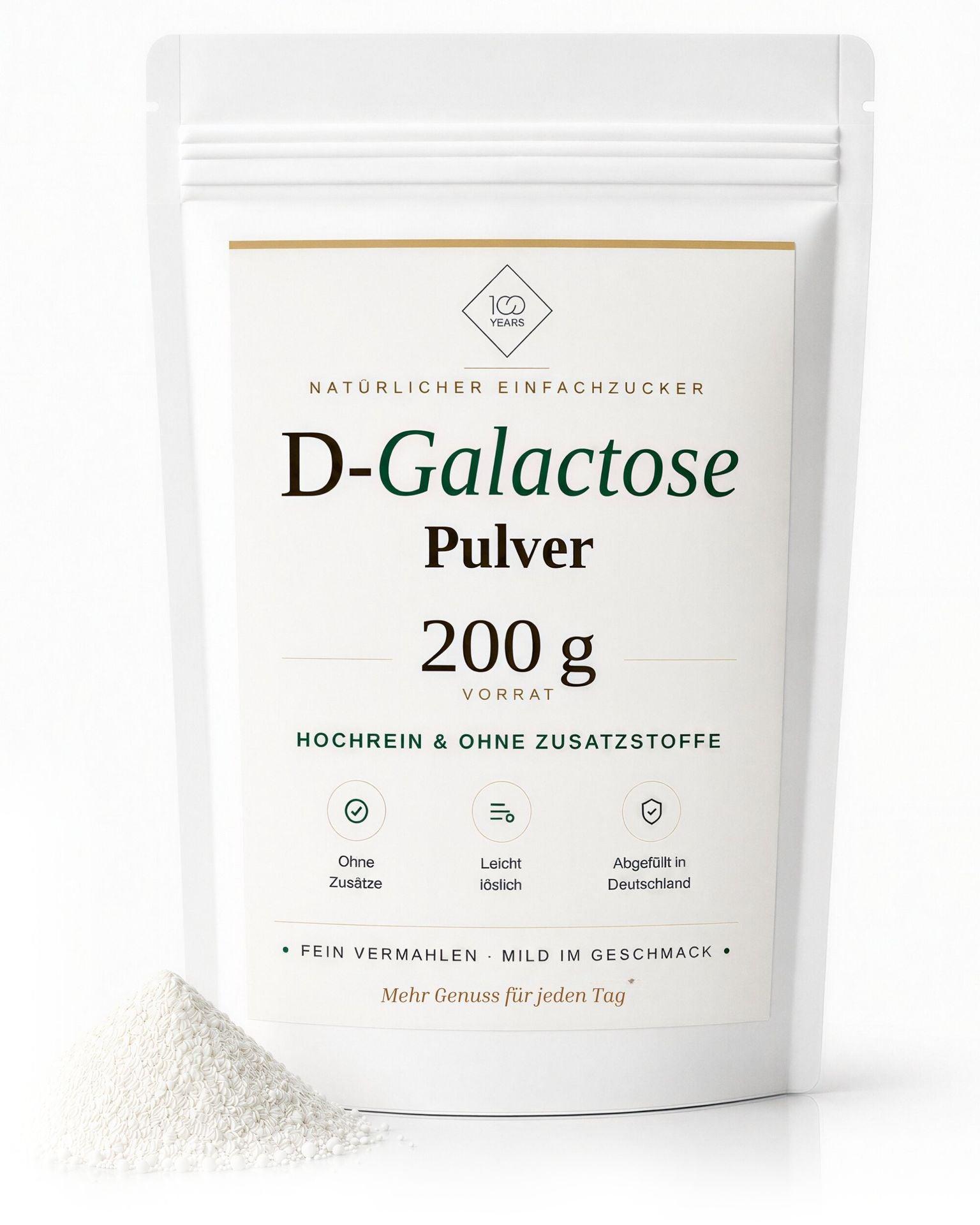 100years - D+Galactose.Gebinde:200g