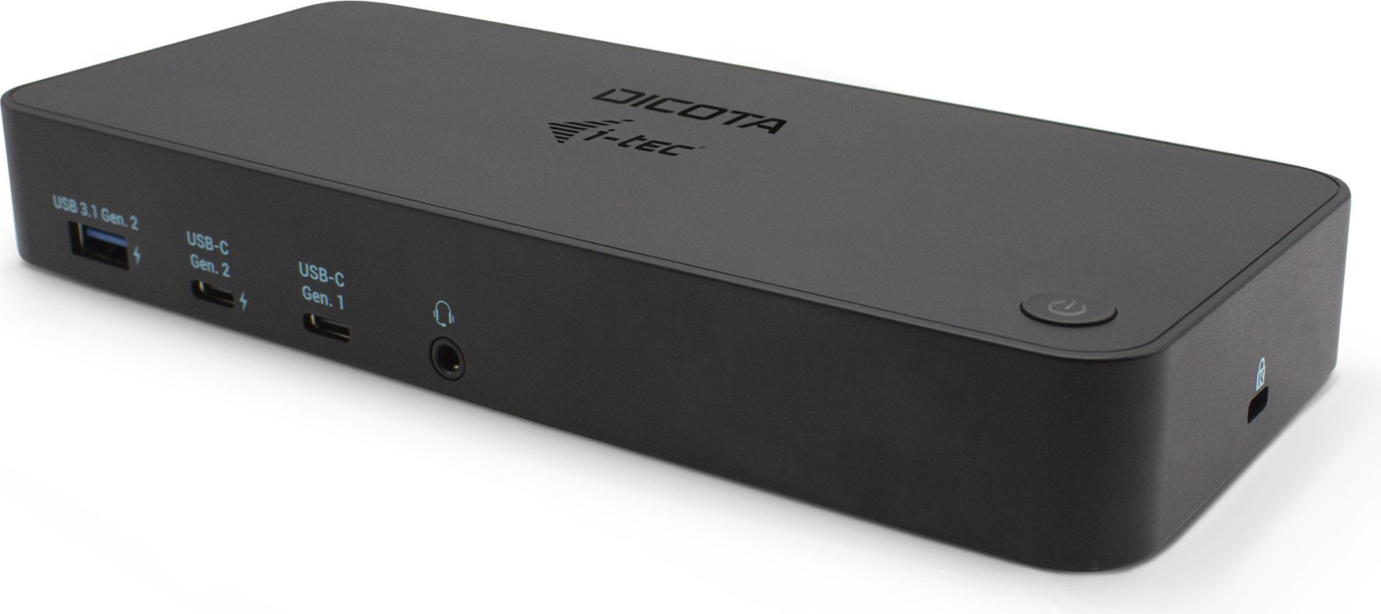 Dicota D31951 - Kabelgebunden - USB Typ-C - 3,5 mm - 10,100,1000 Mbit/s - Schwarz - 10 Gbit/s