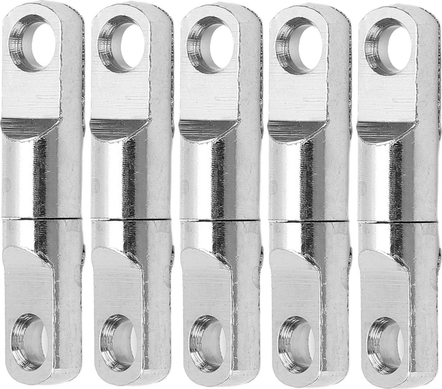 Gistuch 5pcs/Set Edelstahlsäule Typ 360 ° Rotationslager Schwebungen Fischereihakenanschluss 3.5#