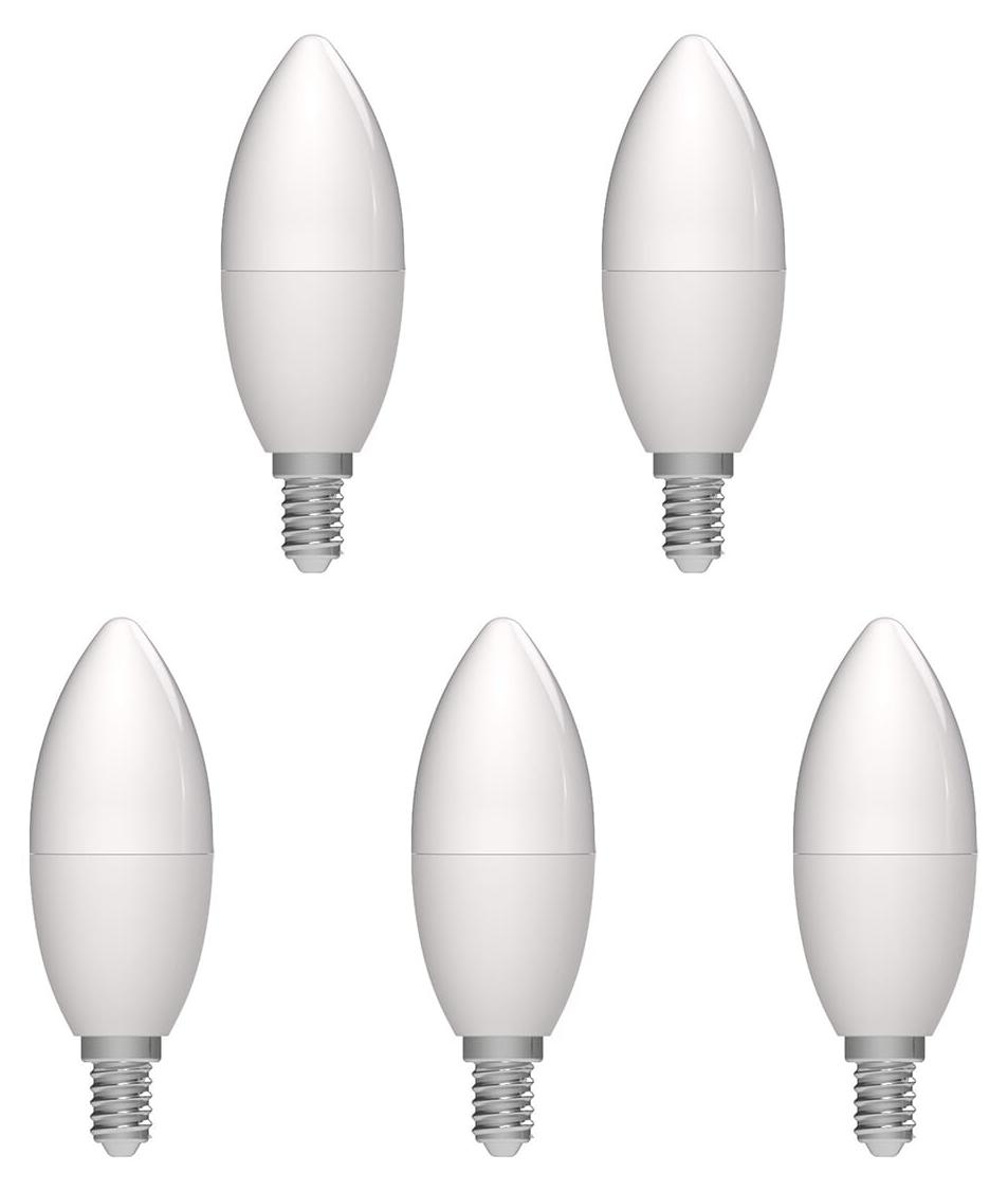 Avide E14 LED Lampe 2,9W B35 Hohe Lichtausbeute 470 Lumen 240V 4000K 5 Stück A-40127-5