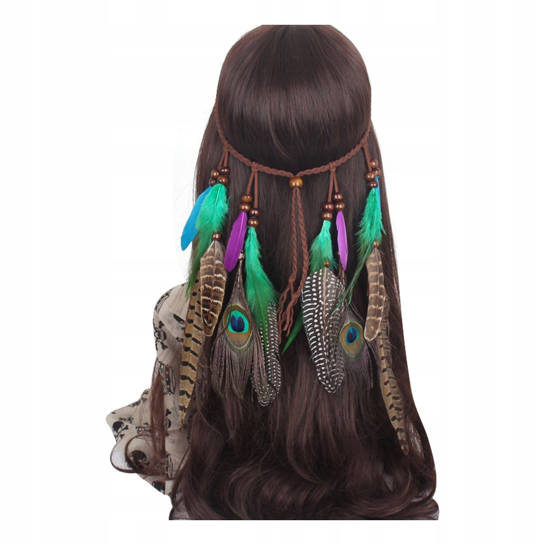 Itimport Pfauenfeder Haarband Federn A4