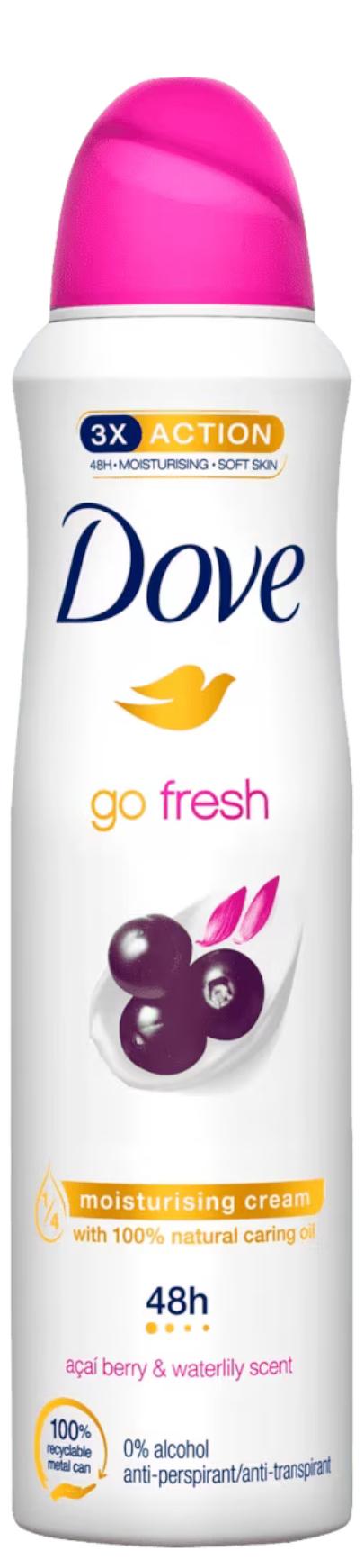 Dove Deospray – Acai-Beere & Seerose 150 ml