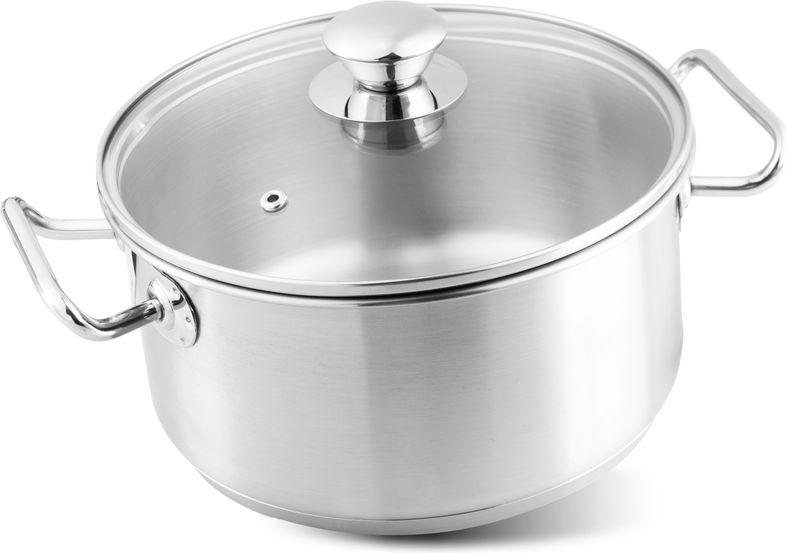 Kochtopf MagicHome Chloe, Topf, 20 cm, 3 Liter, mit Glasdeckel, Edelstahl
