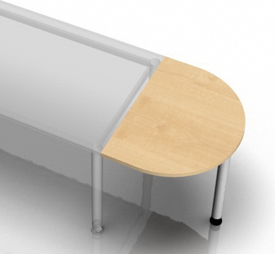 HJH Office JA60 - Ansatztisch 60x80 Ahorn JA60_3