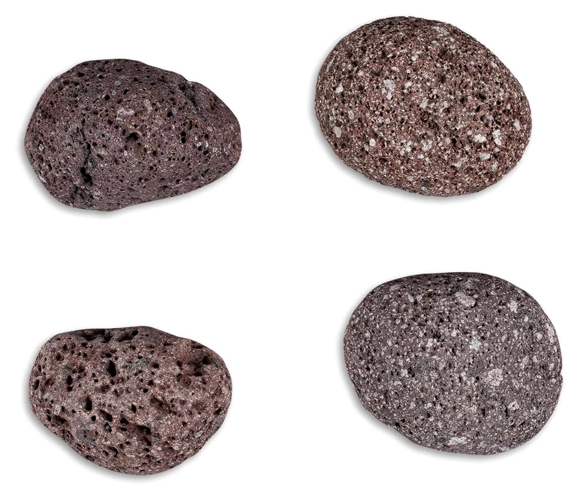 Markenlos Lava Steine ca. 20-40 mm, 1 kg, runde Deko-Steine aus Indonesien