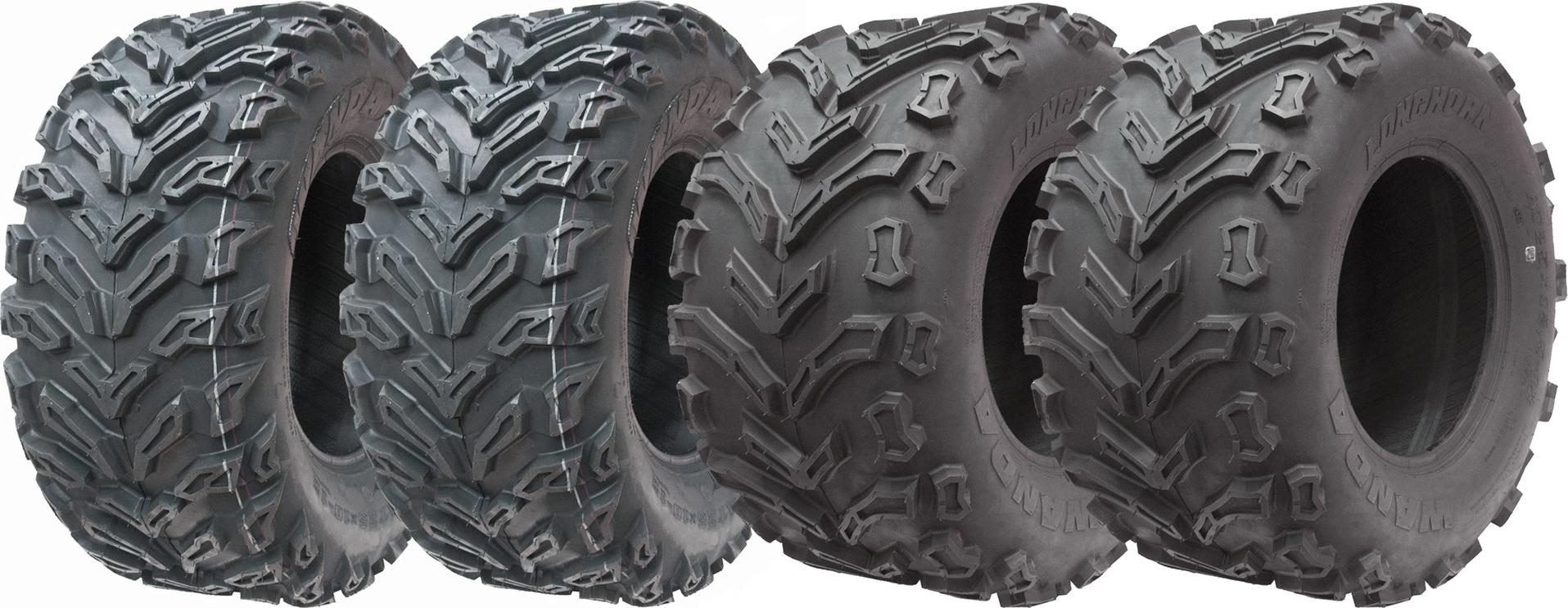 pneumatiky 25x10.00-12 & 25x12.50-12 Quad ATV 6ply Wanda Over Sized (sada 2 & 2)