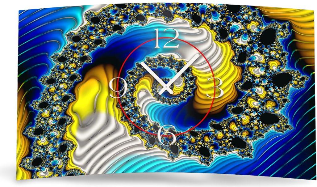 Digital Designer Art psycodelic Designer Wanduhr modernes Wanduhren Design leise kein ticken DIXTIME 3D-0351