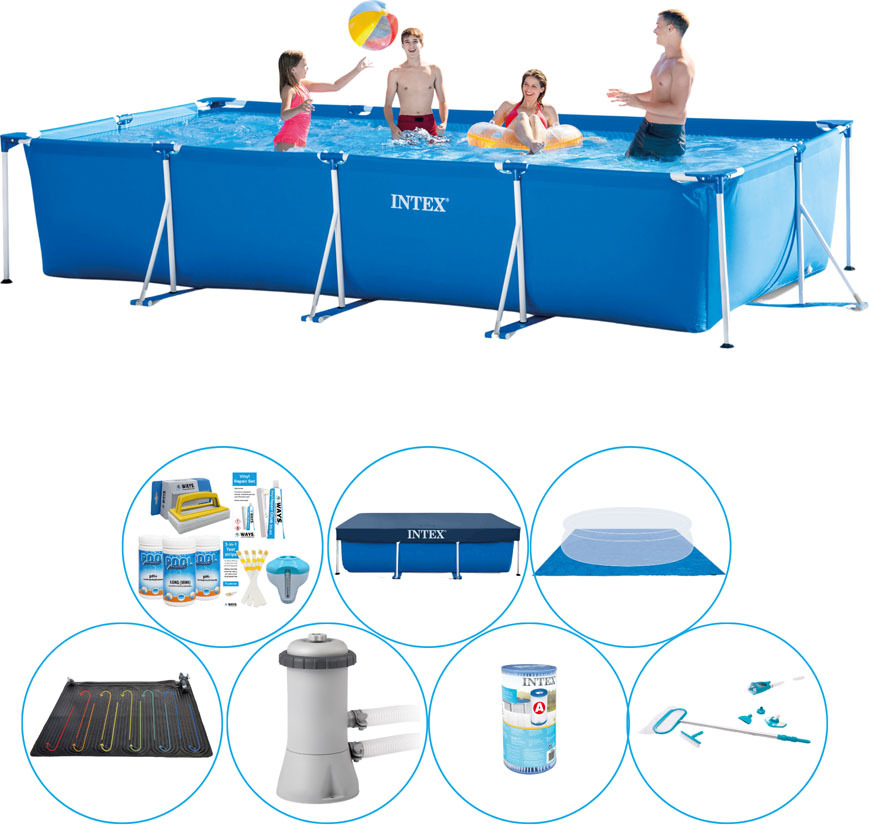 Intex Rámový bazén Rechteckig 450x220x84 cm - Bazénová súprava