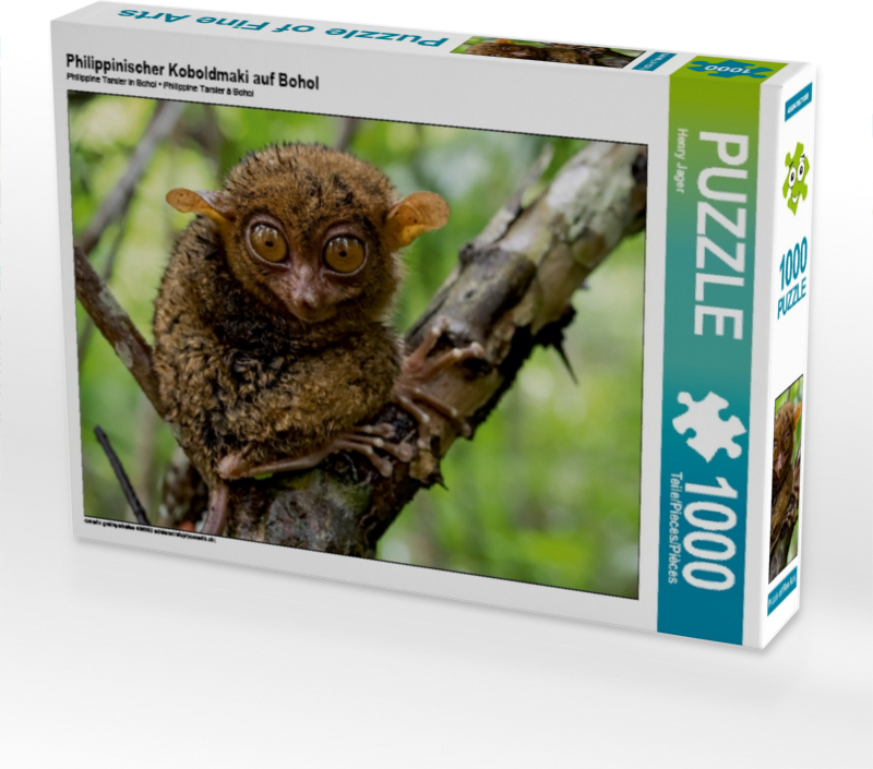 Calvendo Philippinischer Koboldmaki auf Bohol 1000 Teile Puzzle quer 640x480mm, Jager Henry; 7442101