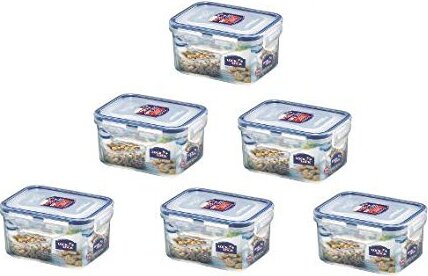 Lock & Lock 6 x Dose 470 ml HPL807 Luft- und Wasserdicht Geocaching Versteck 92122