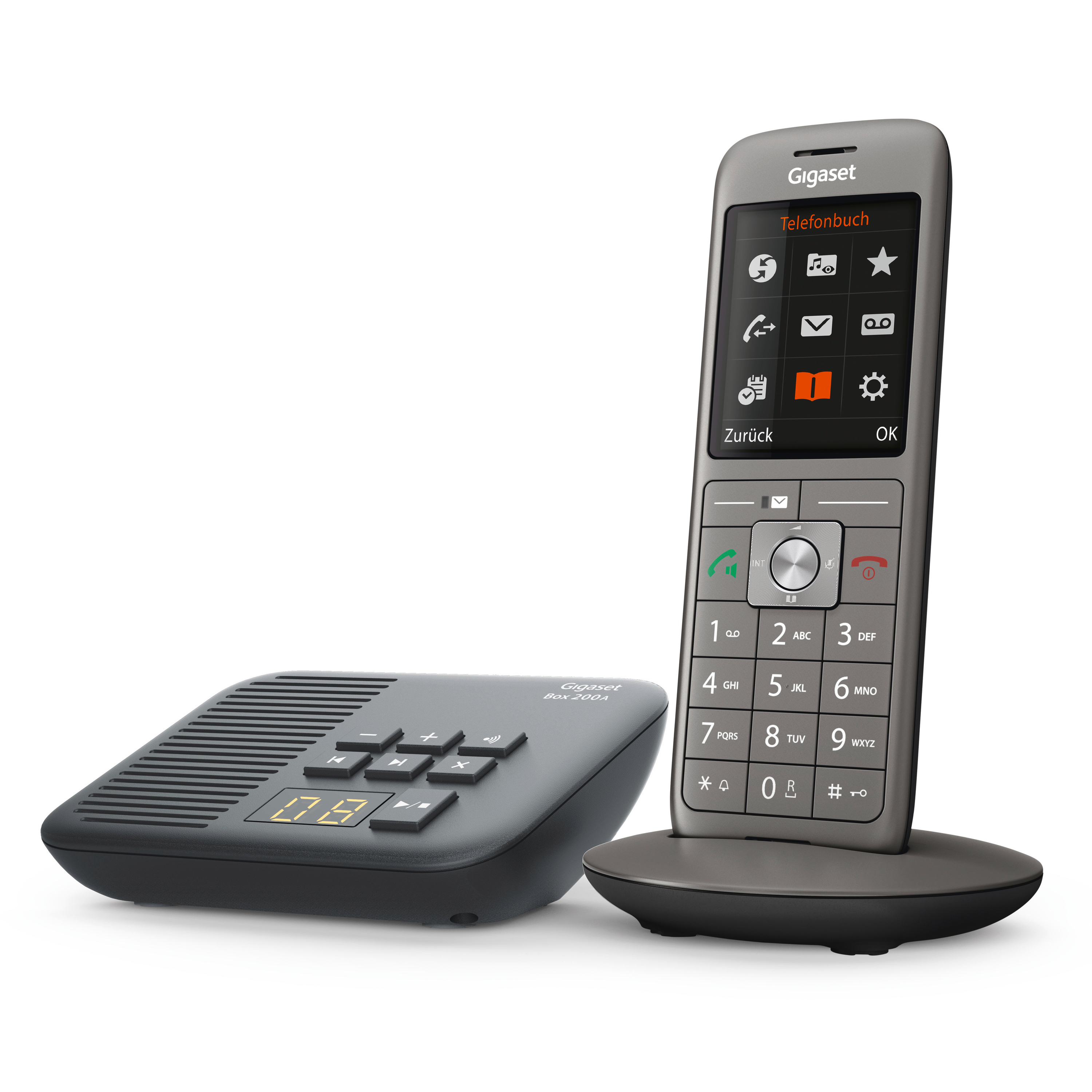 analoges Telefon-Set inkl V 2.0 Gigaset CL660A TRIO 3 Mobilteilen und Anrufbeantworter 