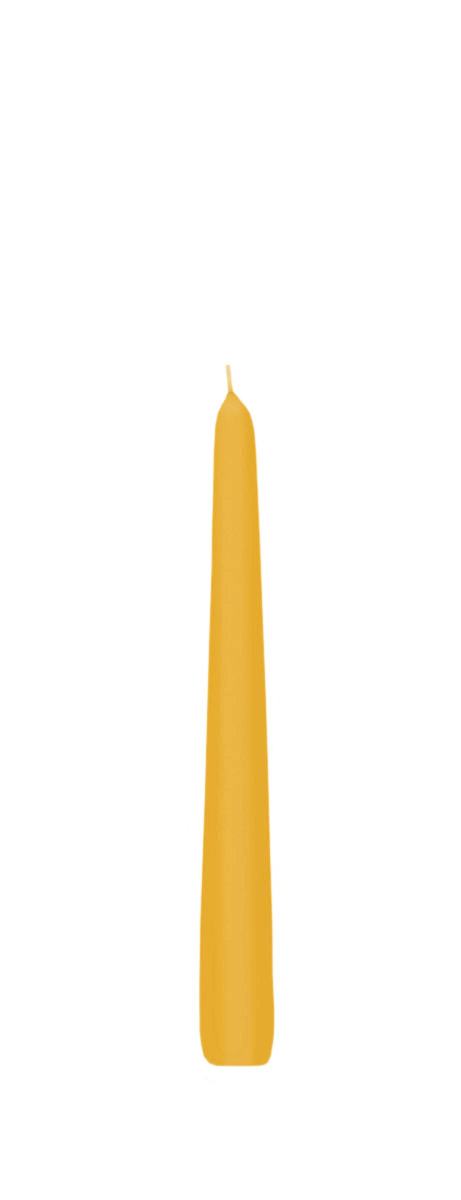 Spitzkerzen 250 x 25 mm konische Kerzen dt.Marken-Qualitätskerzen Gelb 
