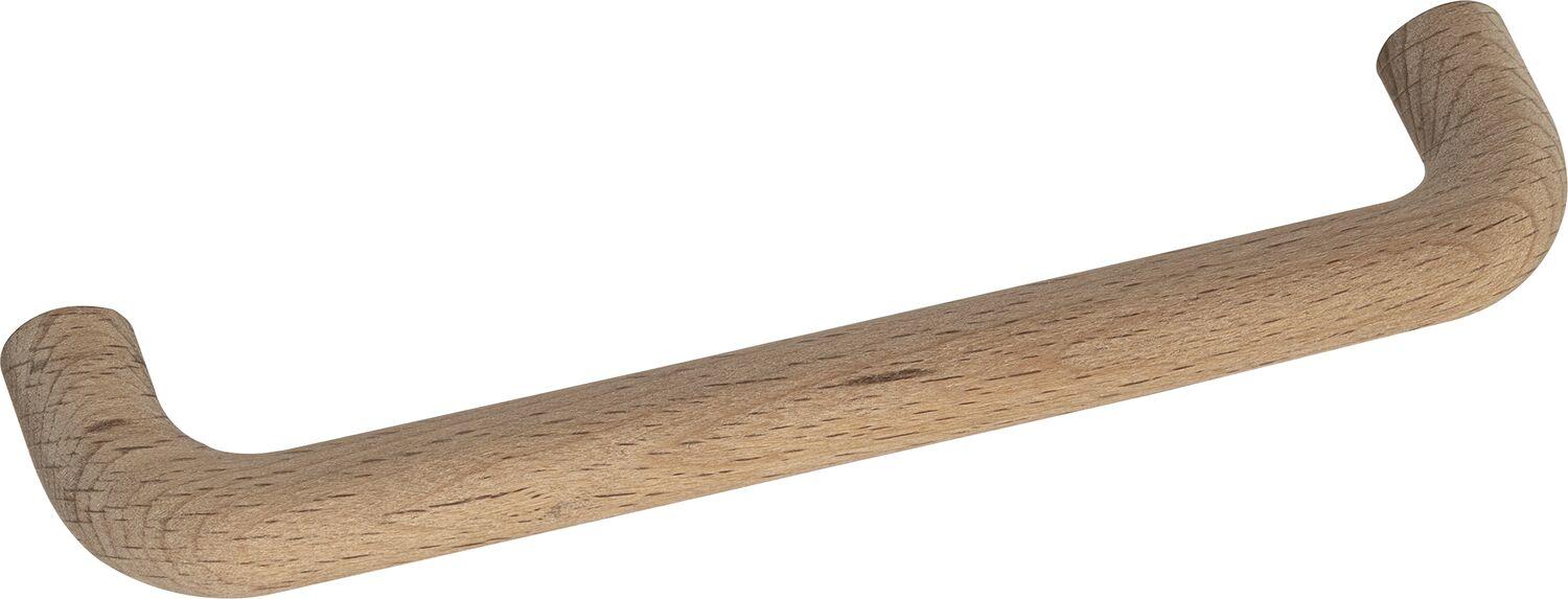 Alles im Griff Holzgriff Piritu LA 128mm - Griff Breite 140mm - Möbelgriff Holz, Buche roh
