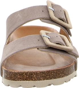 Verbenas Damen Pantoletten grau, komfortabel und leicht anzuziehen S24-0331066