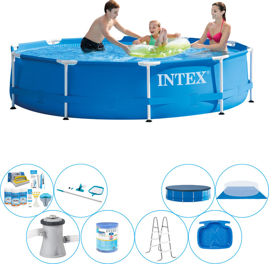 Bazén s kovovým rámom Intex - 305x76 cm - vrátane príslušenstva