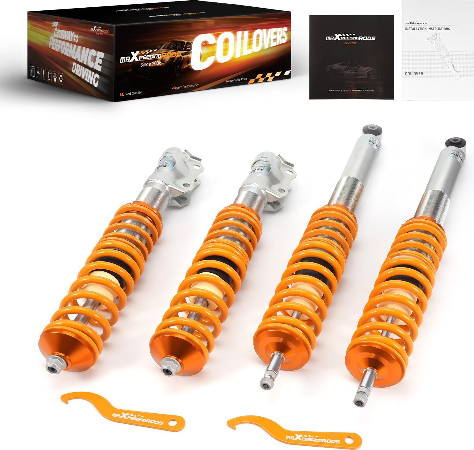 maXpeedingrods Gewindefahrwerk for VW Golf 2 19E, 1G2 + Golf 3 Jetta II Vento 1H2 1.6 Fahrwerk V20G3X