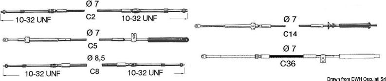 Steuerkabel C5 19 Fuß - Osculati 45.005.19
