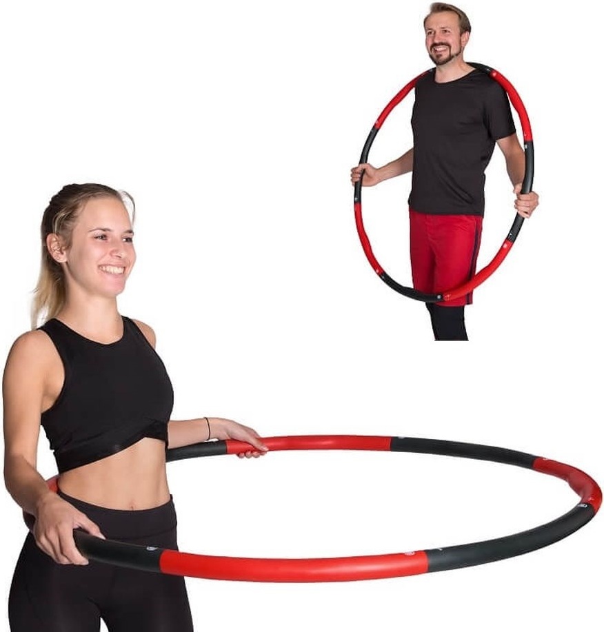 Hoopomania Weight Hoop Schaumstoff Hula Hoop, 1.5 kg Red Devil