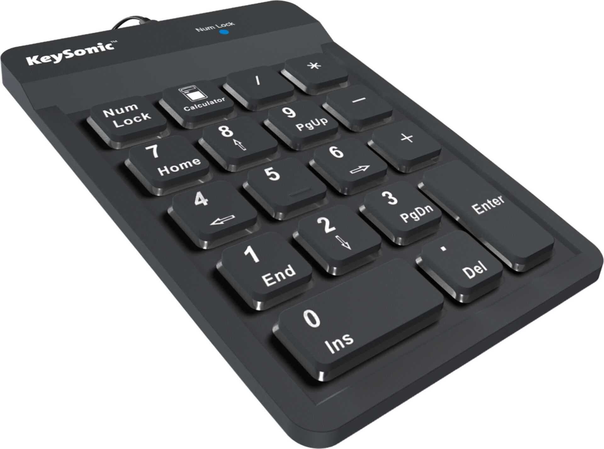 KeySonic ACK 118 BK Nummerisches Keypad USB 22084