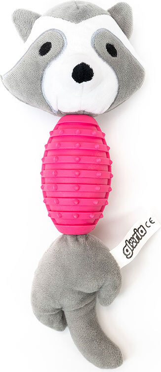 Beißring de dog gloriagloriaglory zar mit Ton Polyester eva Gummi Polypropylen Waschbär GL00340