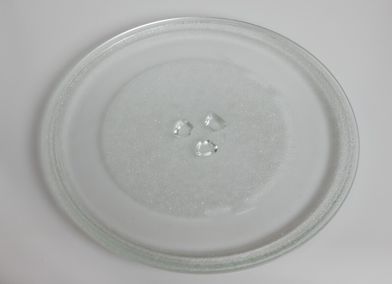 daniplus Glasdrehteller, Drehteller, Mikrowellendrehteller Ø 255 mm, mit 3 Füßen passend für LG 12763