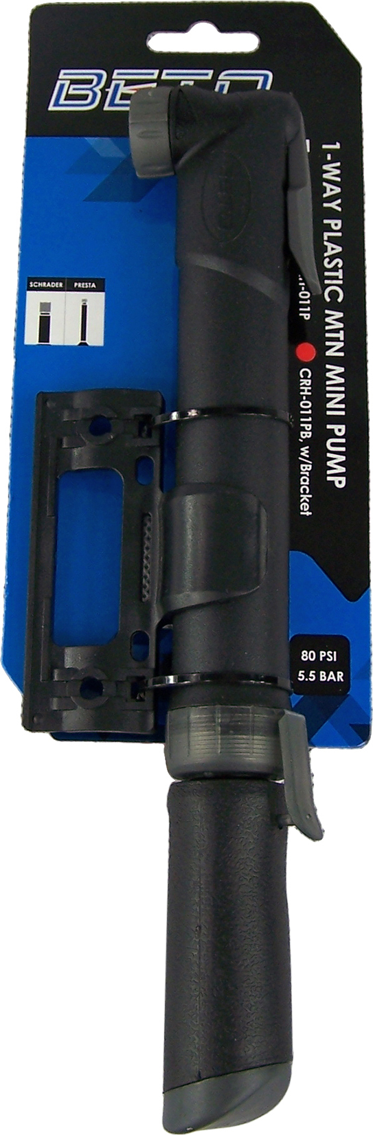Beto Mini Pumpe CRH-011PB Luftpumpe 5.5 bar 80 PSI