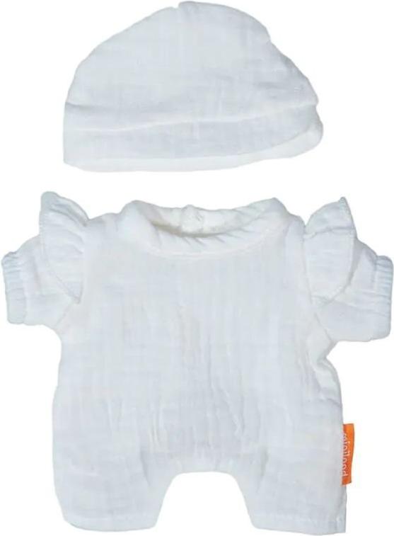 Miniland Puppenpyjama mit Mütze - Puppenkleidung 21cm Baumwolle 31572-UNIT