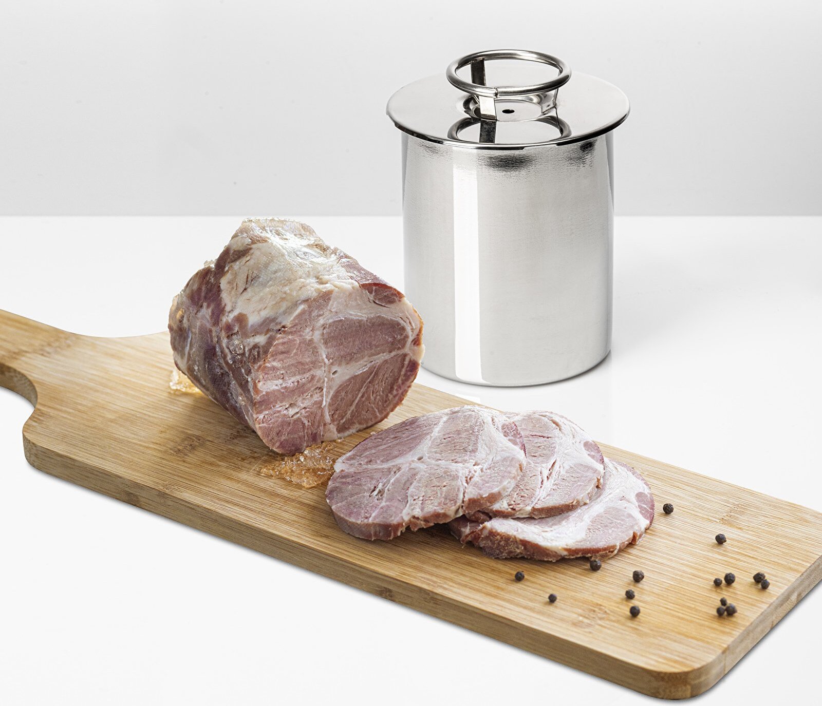 Schinkenkocher Edelstahl 0,8Kg Kochschinkenform Schinkenform Schinkentopf BROWIN 313008