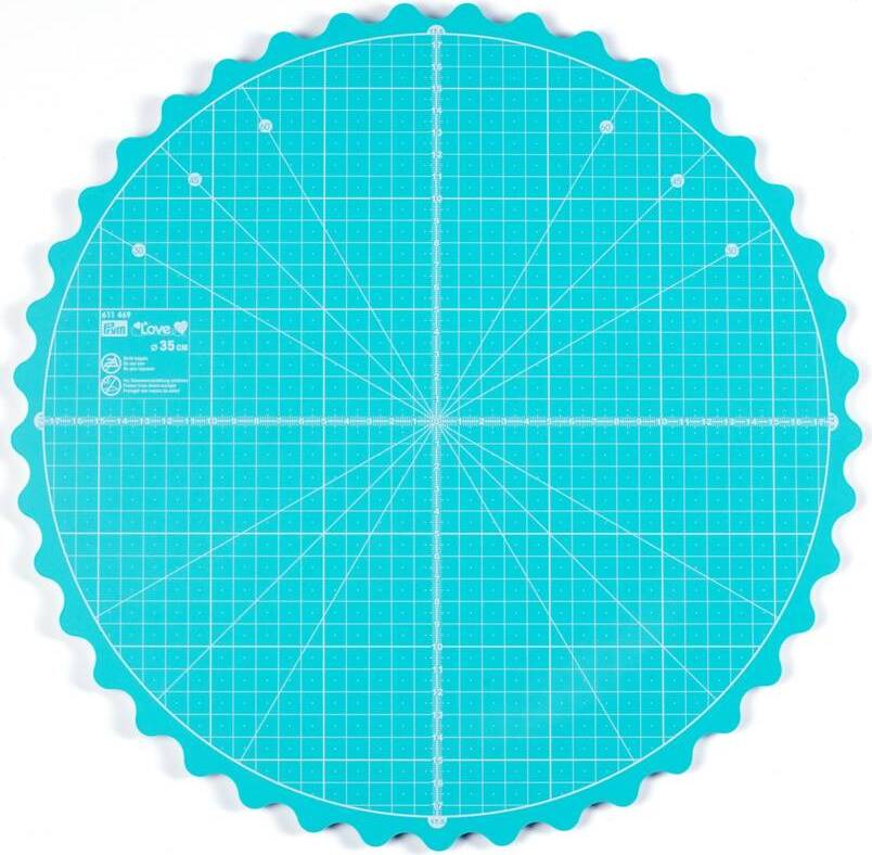 Drehbare Schneideunterlage „Prym Love“, rund, Ø 35 cm, mint 611469