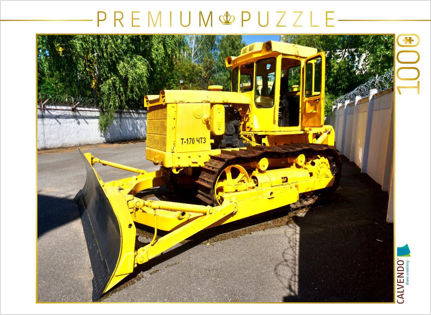 CALVENDO Puzzle T-170 mit Planierschild | 1000 Teile Lege-Größe 64x48cm Foto-Puzzle für glückliche Stunden