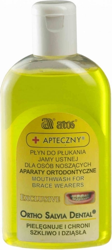 atos Ortho Salvia Dental Spezialspülung für Zahnspangenträger 250ml - Langzeitschutz gegen Karies & Plaque! MV-020 460