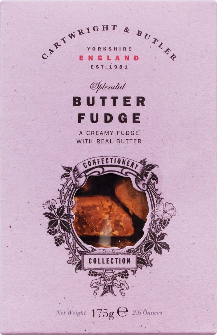 Butter Fudge, Karamell mit Butter, 175 g, Cartwright & Butler, England