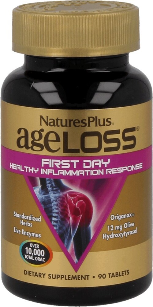 Natures Plus AgeLoss First Day Healthy Inflammation Response - 90 Tabletten 8003