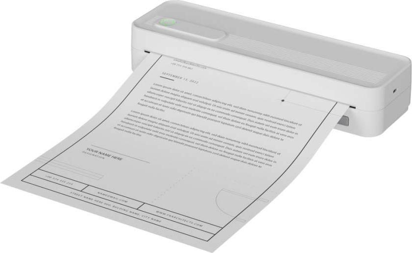 INF Kompakter tintenloser Fehlerkorrektur Drucker - 8-Zoll Thermodrucker 392274