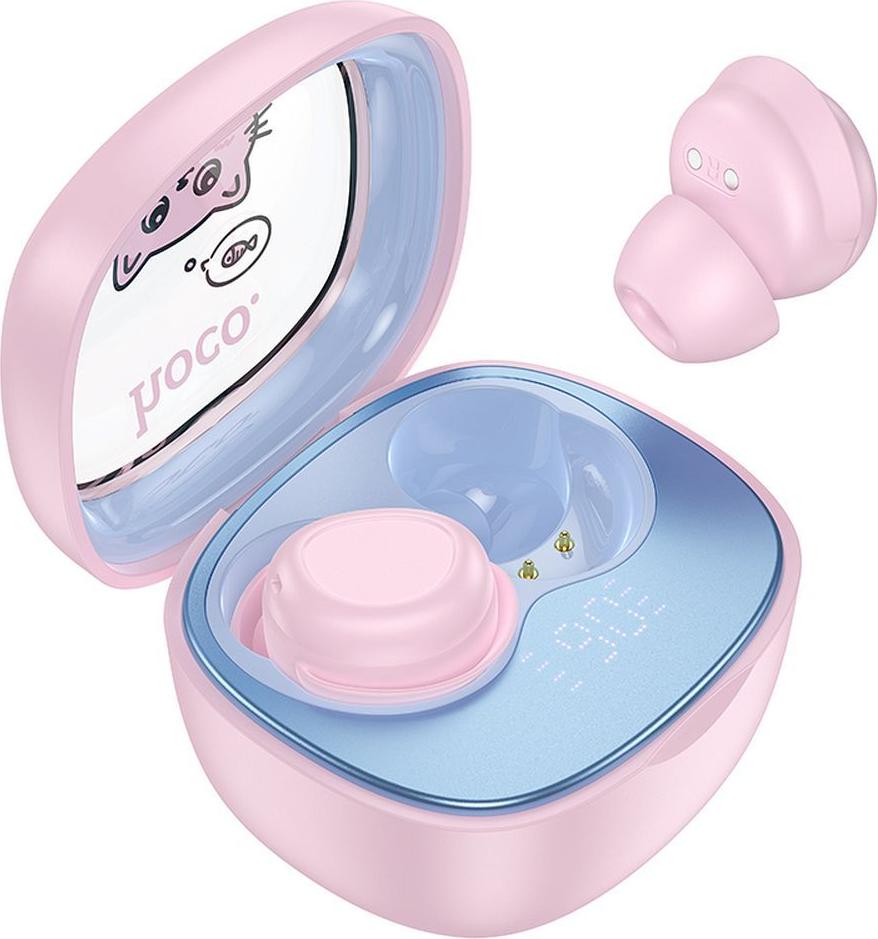 Bezdrôtové slúchadlá HOCO bluetooth TWS pre deti EW111 ružové