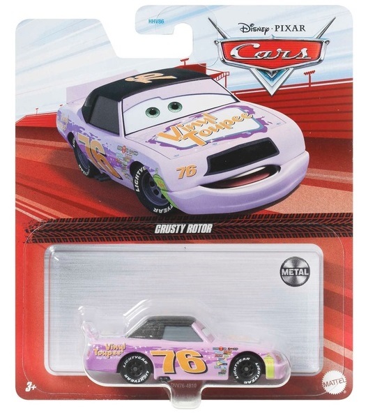 Mattel Disney Pixar Cars DVV76, Auto, 3 Jahr(e), Metall, Mehrfarbig, Violett Crusty Rotor 76 Vinyl Toupee