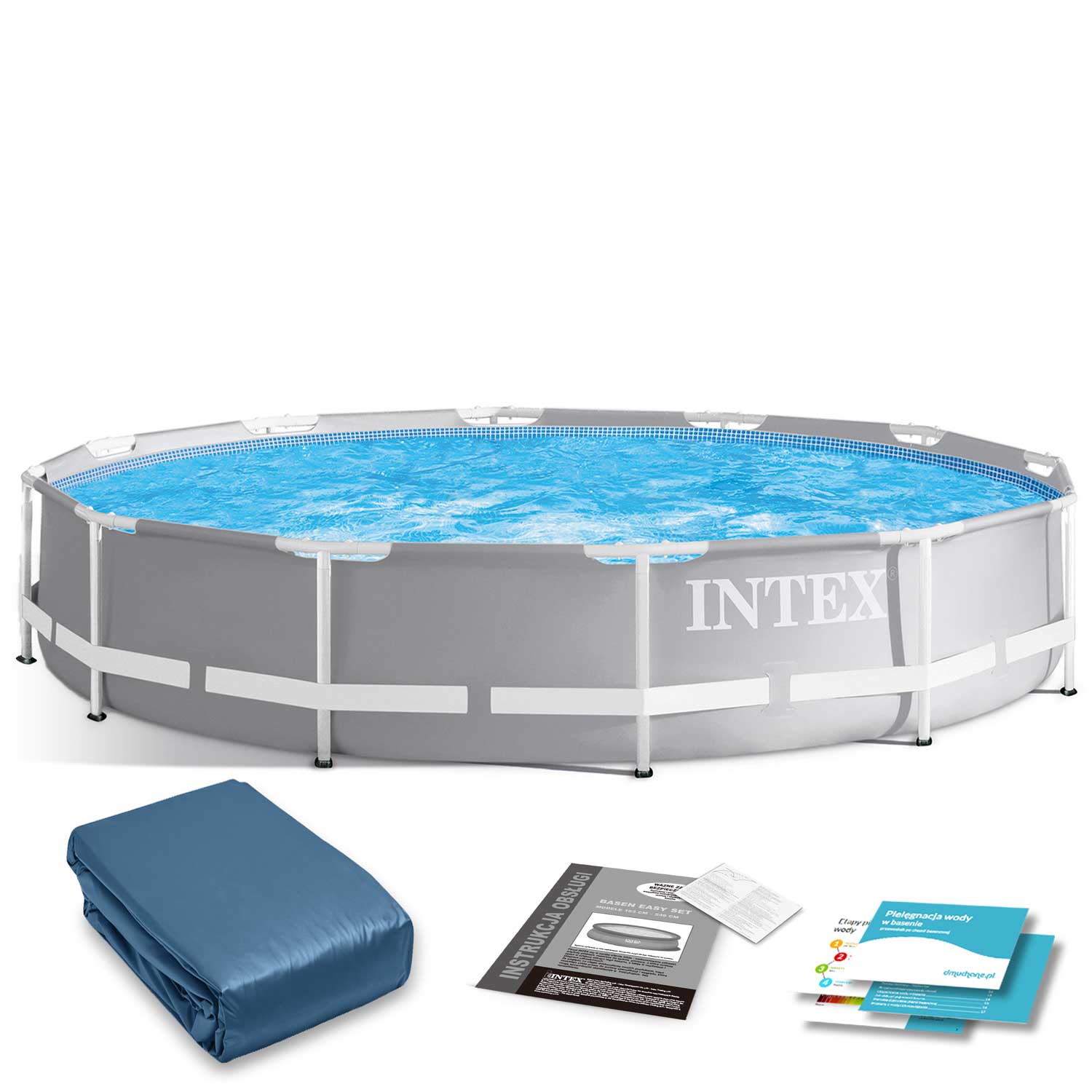 Basen Ogrodowy Stelaňľowy 366 X 76 Cm Zestaw 6W1 Intex 26710