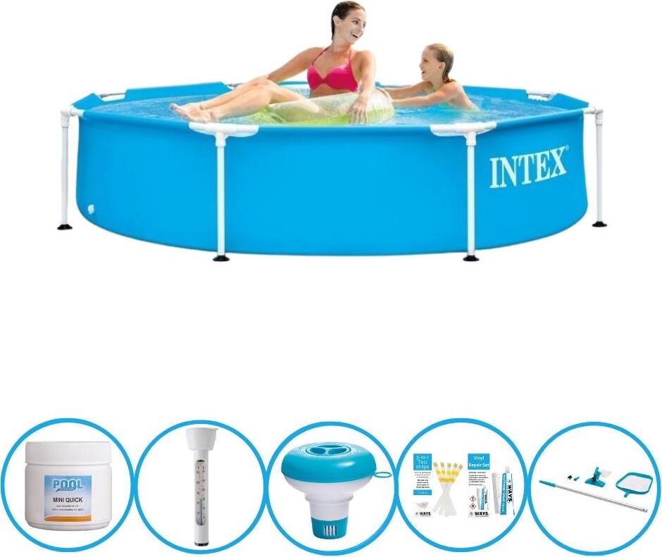 Kovový rám bazéna Intex 244x51 cm - Schwimmbad-Set